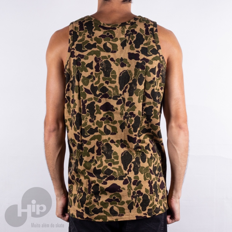 Regata Dc Shoes Combo Print Camuflado Marrom