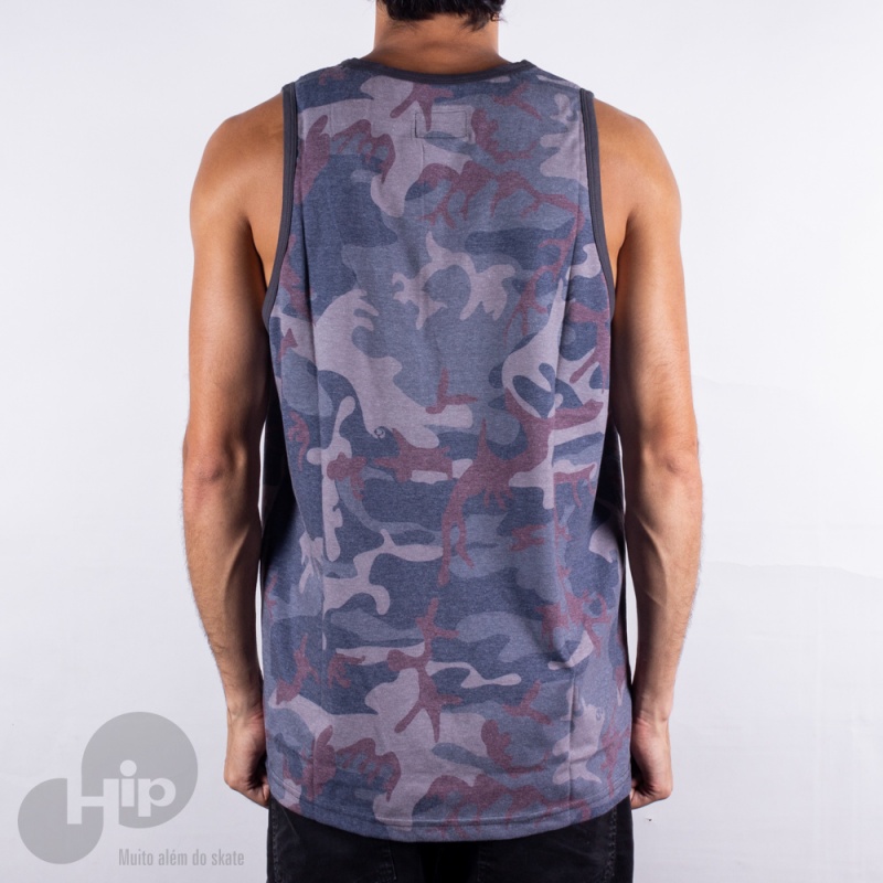 Regata Drop Dead Guerrilha Camuflado Cinza