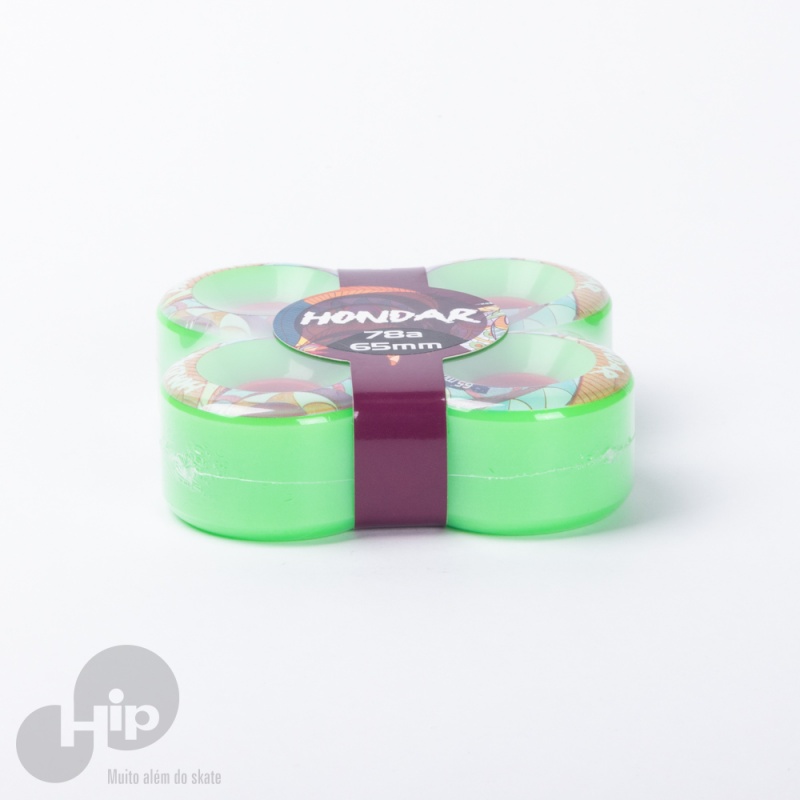 Roda Hondar 65Mm Freestyle Verde