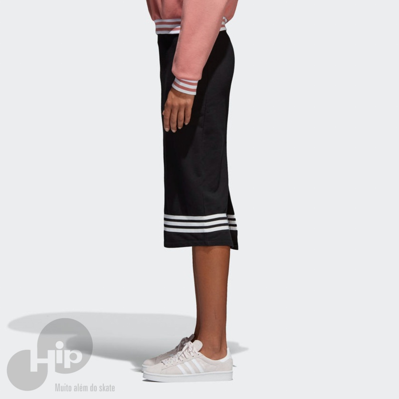 Saia Adidas Tre Stripes Preta Loja HIP
