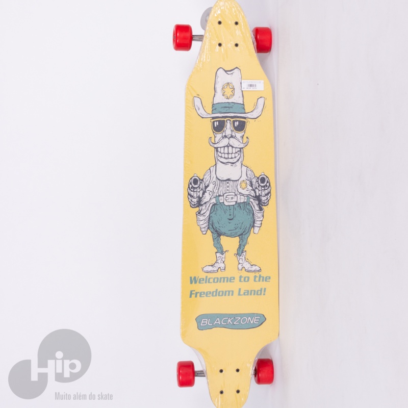 Skate Longboard Creme Blackzone Amarelo