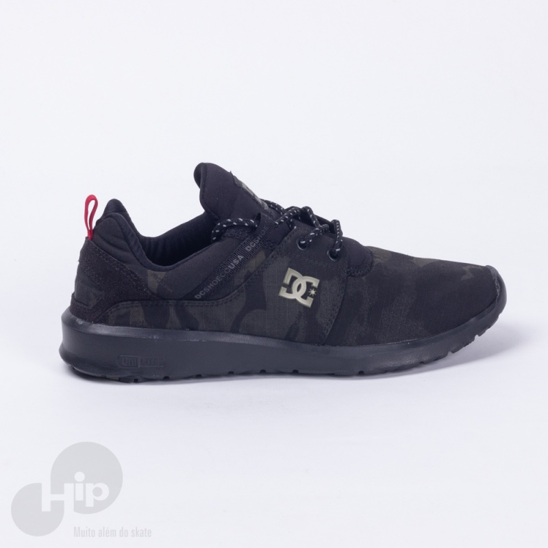 Tnis Dc Shoes Heathrow Tx Kco Camuflado Preto