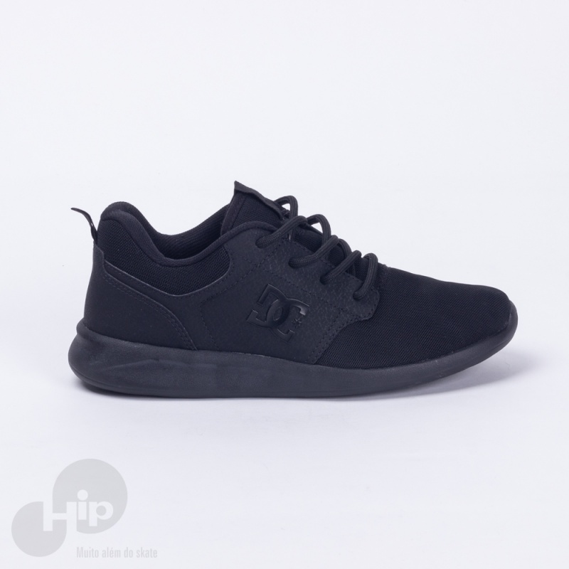 Tnis Dc Shoes Midway Sn Blk Preto