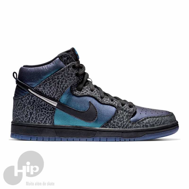 Tnis Nike SB Dunk High Black Hornet Preto