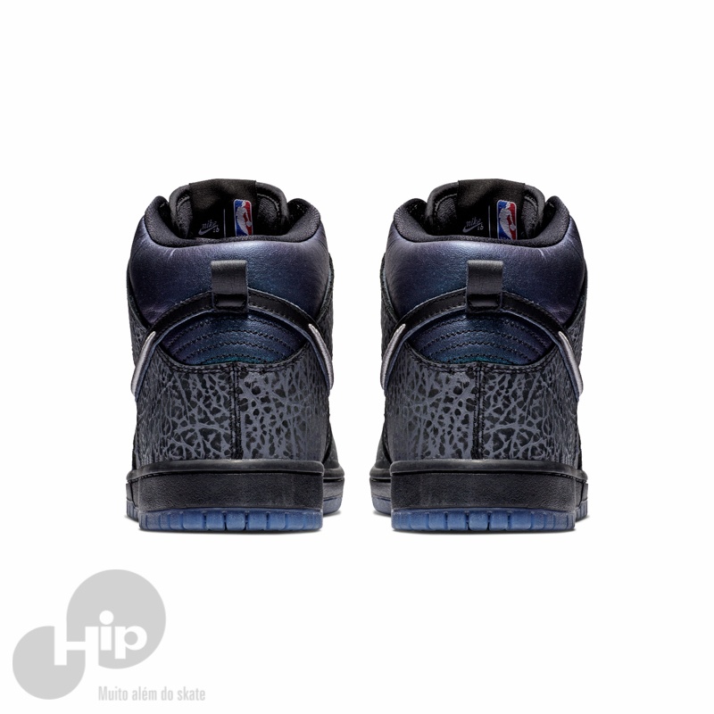 Tnis Nike SB Dunk High Black Hornet Preto