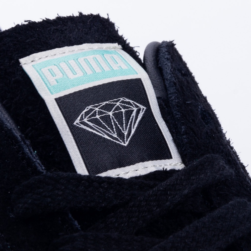 puma suede diamond preto