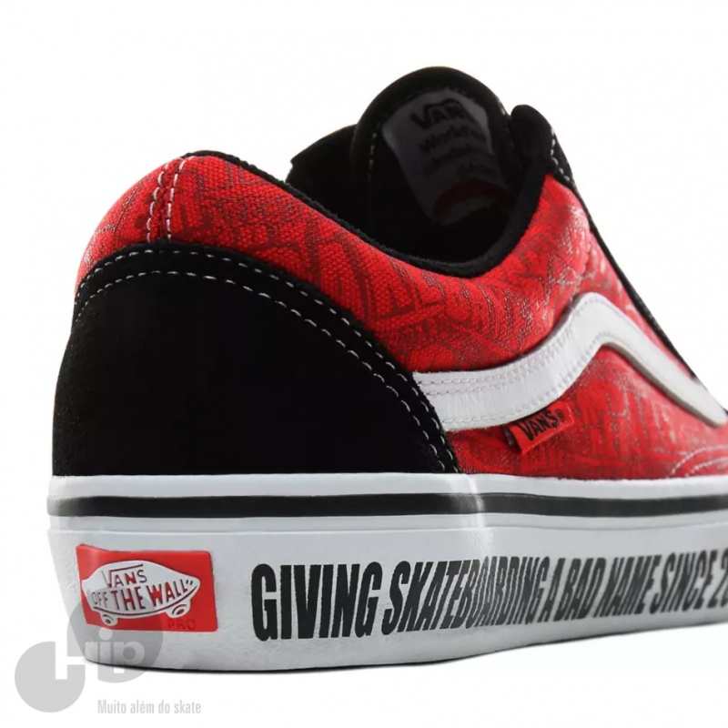 Tnis Vans Old Skool Pro Baker Vermelho