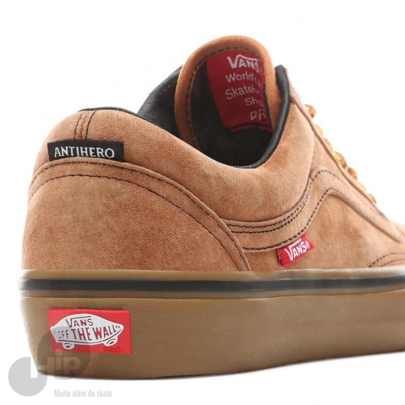 Tnis Vans Old Skool Pro John Cardiel Anti Hero Marrom