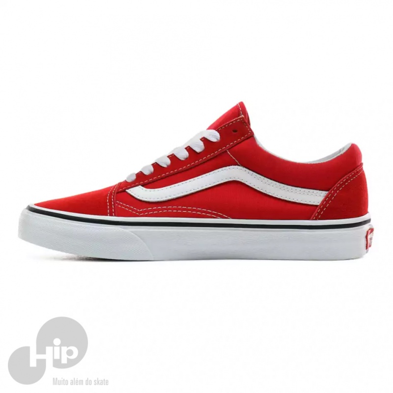 vans old skool vermelho e preto