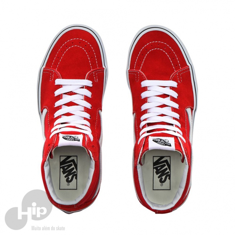 Tnis Vans Sk8-Hi Racing Vermelho