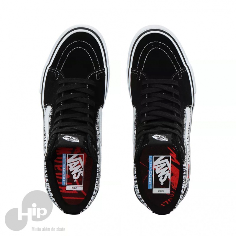 Tnis Vans X Baker Sk8-Hi Pro Preto