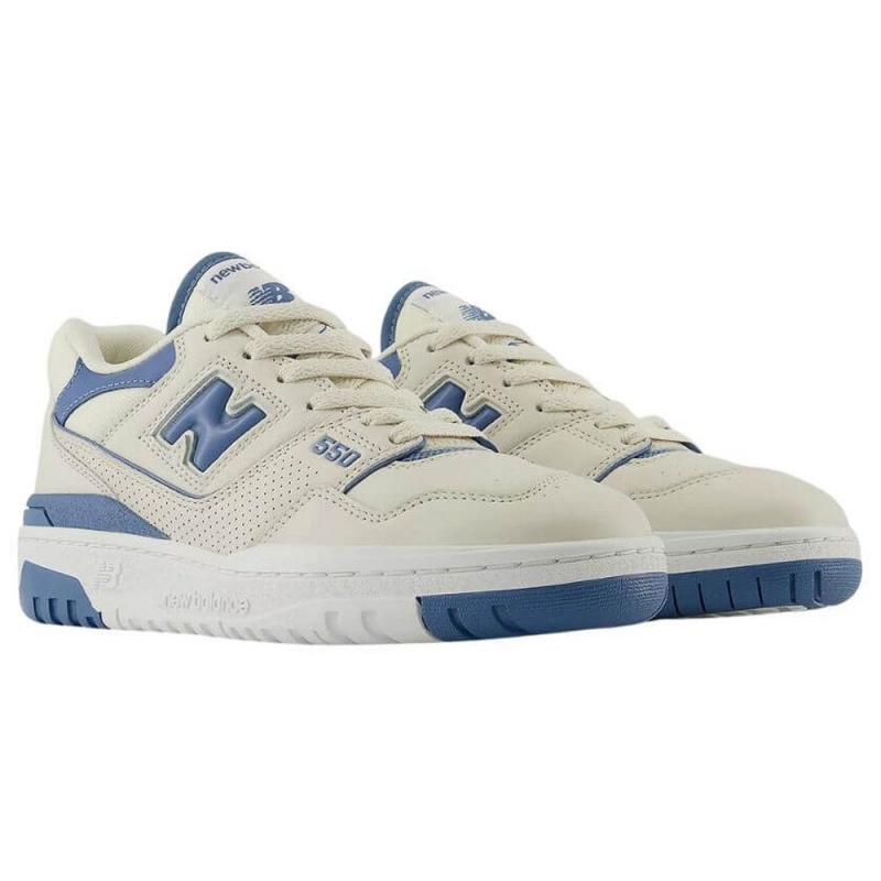 Tnis New Balance 550 Bege e Azul 