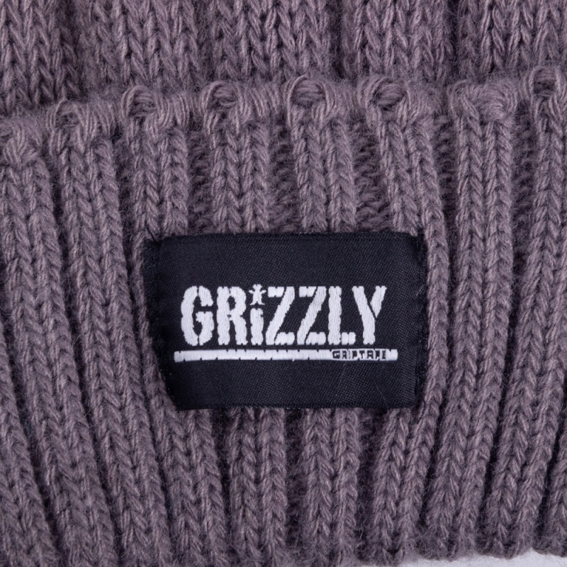 Touca Grizzly Stamp Beanie Cinza Escuro