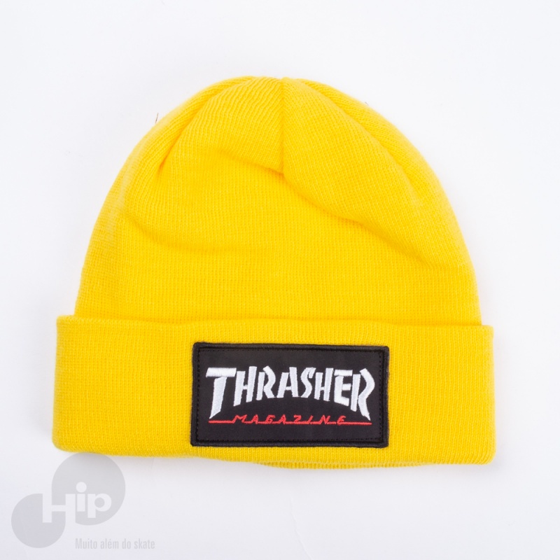 Touca Thrasher Logo Patch Amarela