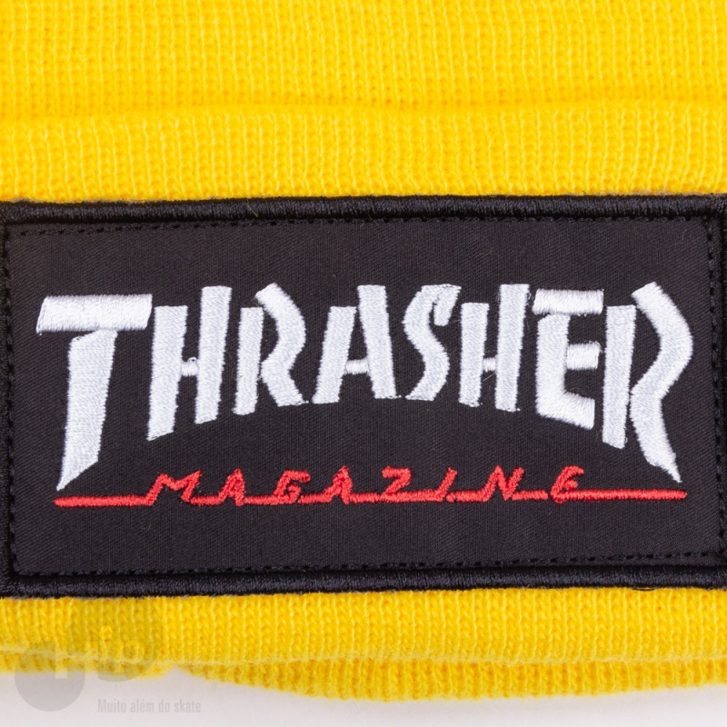 Touca Thrasher Logo Patch Amarela