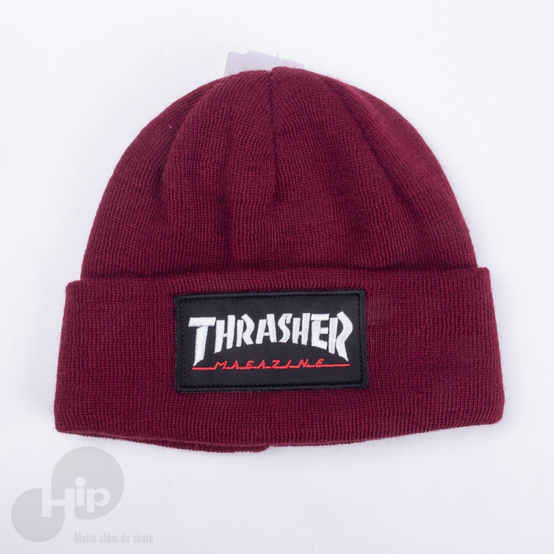 Touca Thrasher Logo Patch Vinho