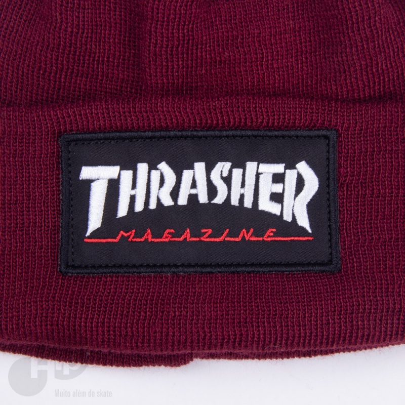 Touca Thrasher Logo Patch Vinho