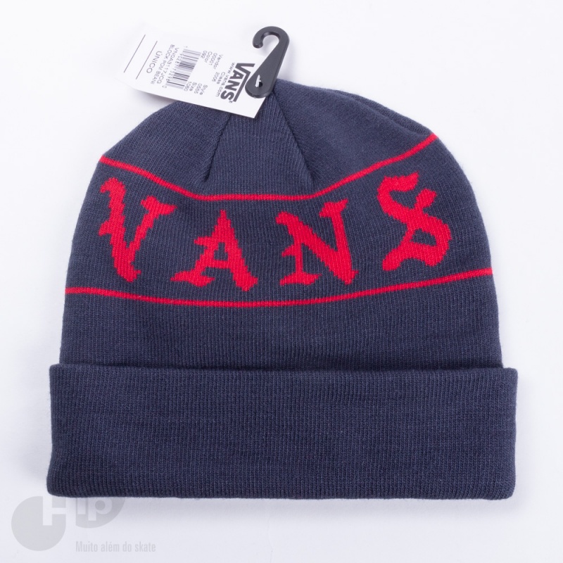 Touca Vans Block Pom Azul