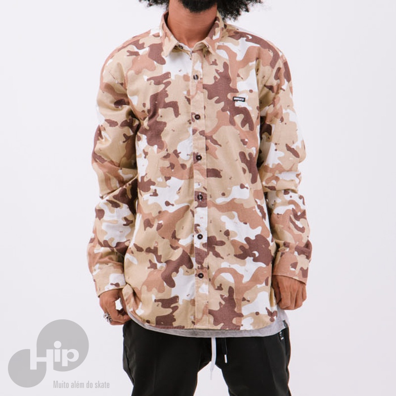 Camisa Hocks Formigueiro Formiga Camuflado Marrom