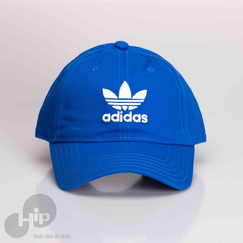 Bon Adidas Aba Curva Trefoil Azul