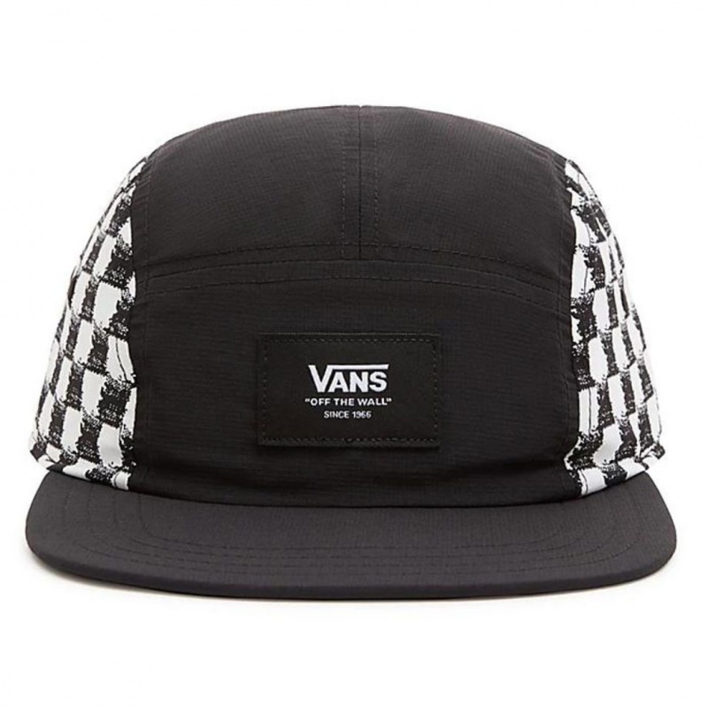 Bon Vans Diy Checkboard Curved Bill Camper Preto
