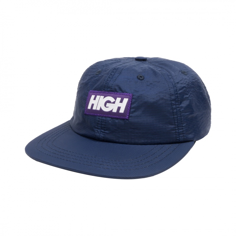 Bon High 6 Panel Logo Azul