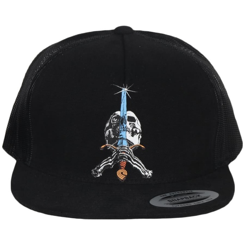 Bon Powell Peralta Trucker Skull and Sword Preto