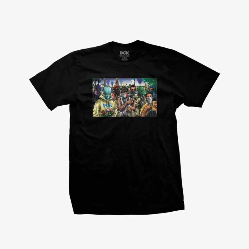 Camiseta Dgk Cartel Preto