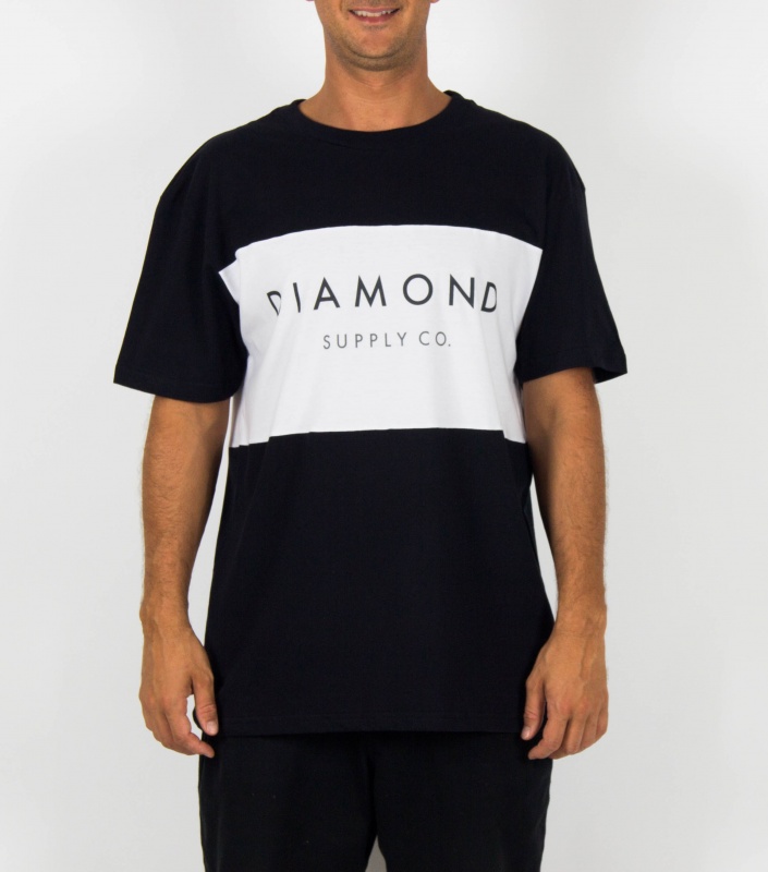 Camiseta Diamond Yacht Preta/branca