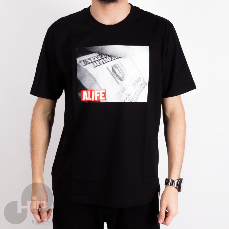 Camiseta Alife Dollar Preta