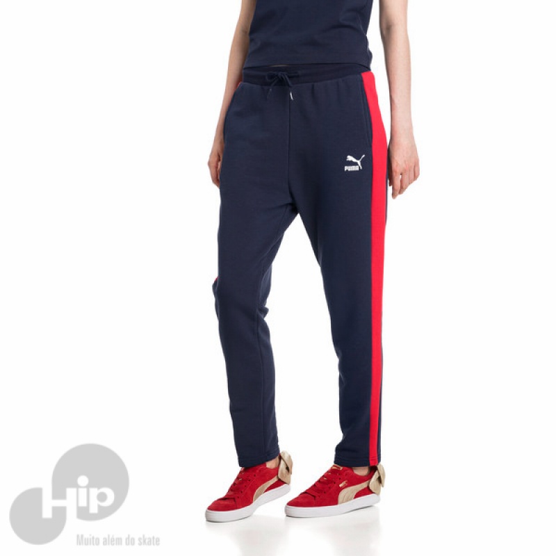 Cal a Puma Classic T7 Track Azul Escuro Loja HIP