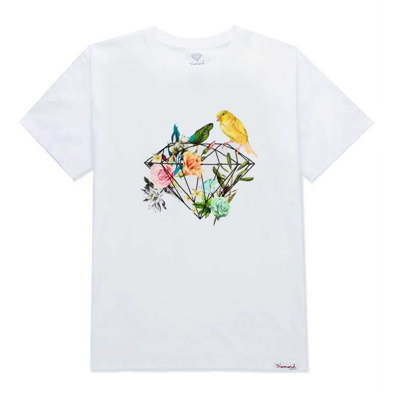 Camiseta Diamond Canary Flowers Branco