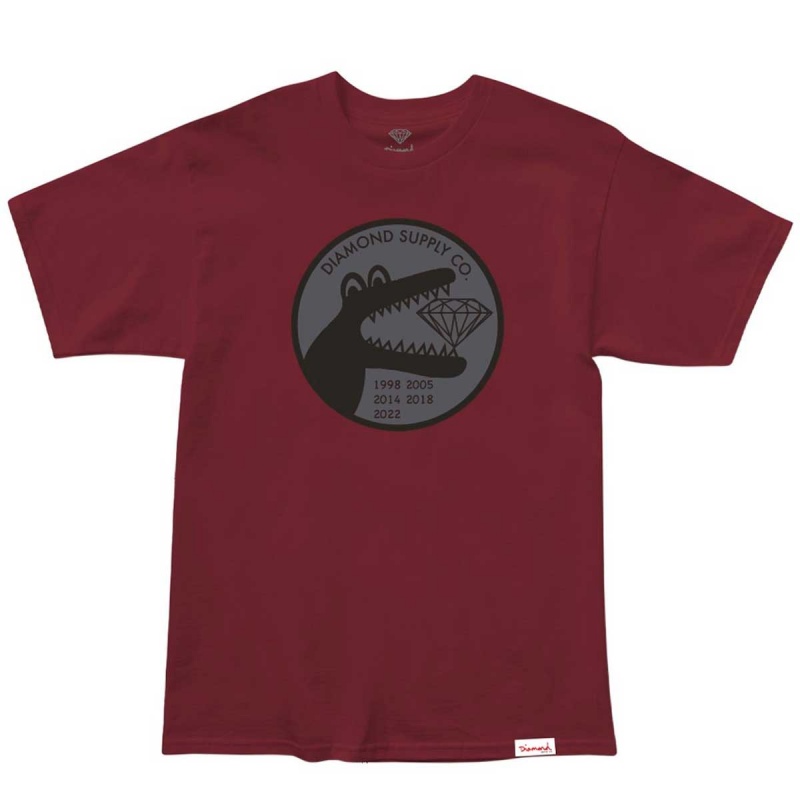 Camiseta Diamond Croc Vinho