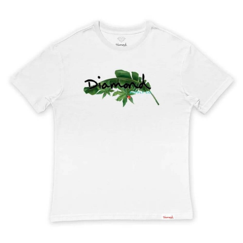 Camiseta Diamond King Palm Branco