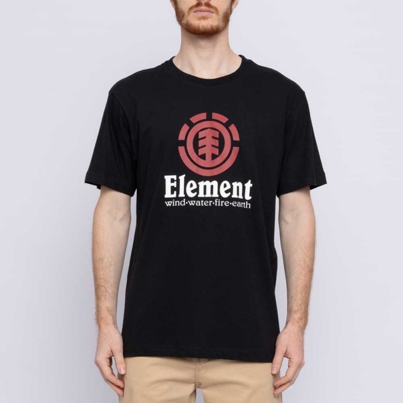 Camiseta Element Vertical Large Preto