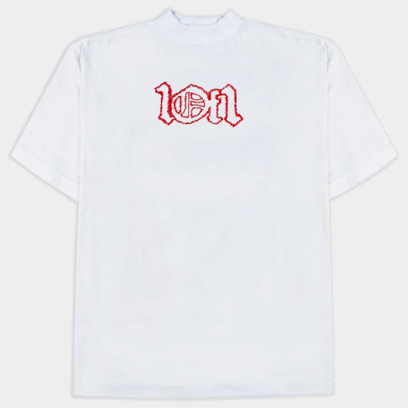 Camiseta Exclusivist 1OF1 Red Splash Branco