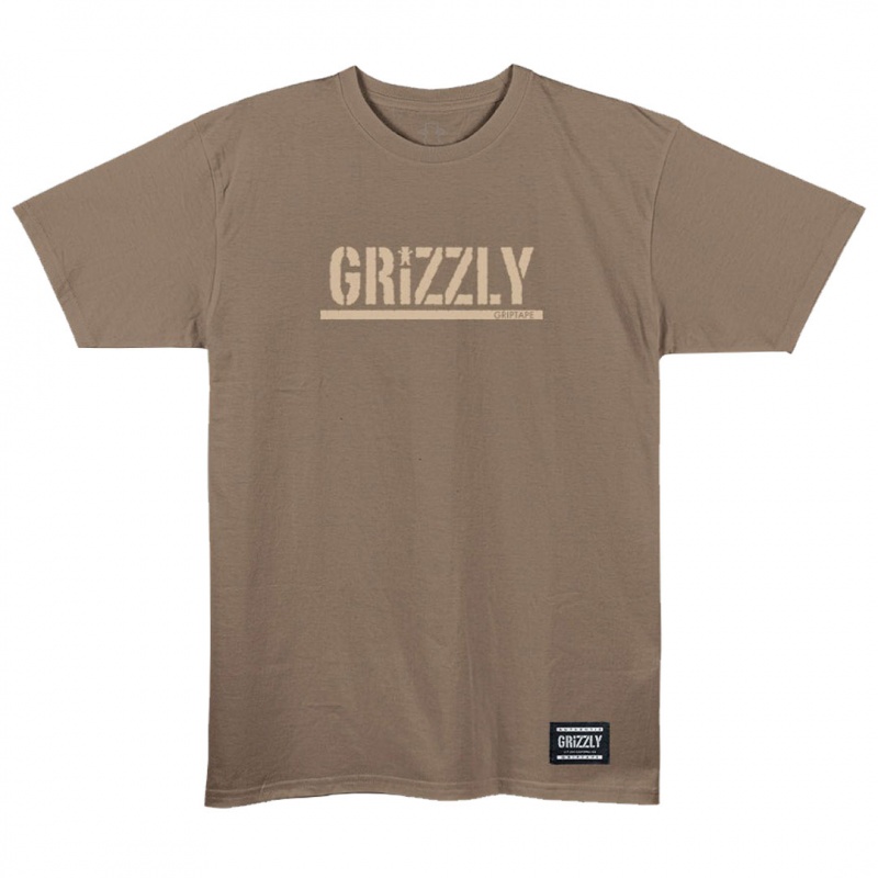 Camiseta Grizzly Og Stamp Bege