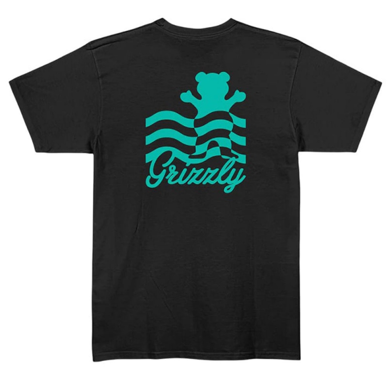 Camiseta Grizzly Wavy Preto
