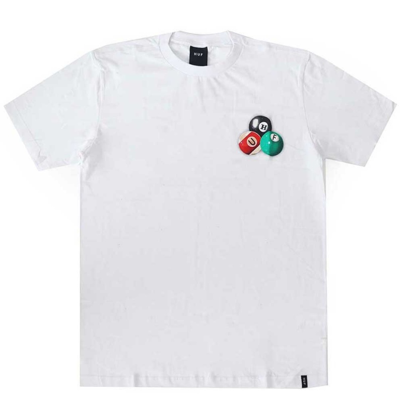 Camiseta Huf Dirty Pool TT Branco