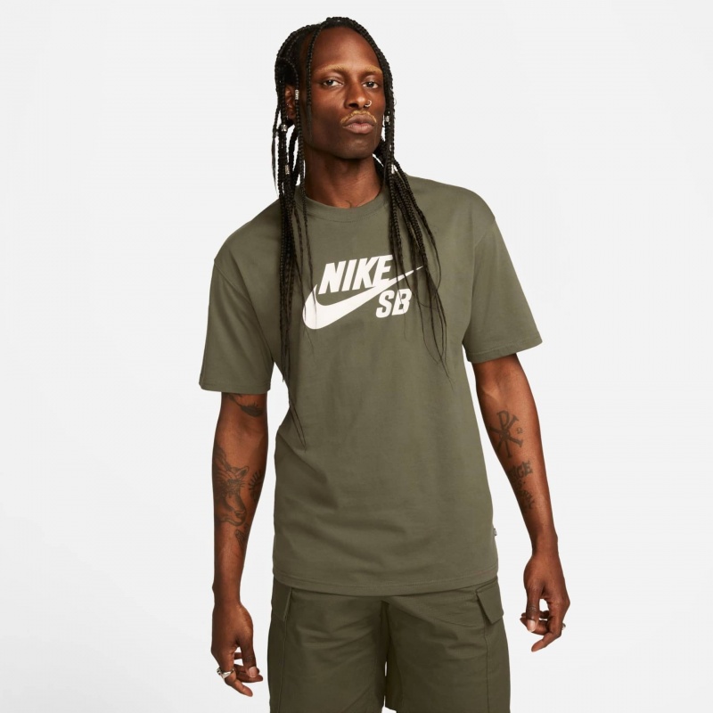 Camiseta Nike Sb Logo Verde