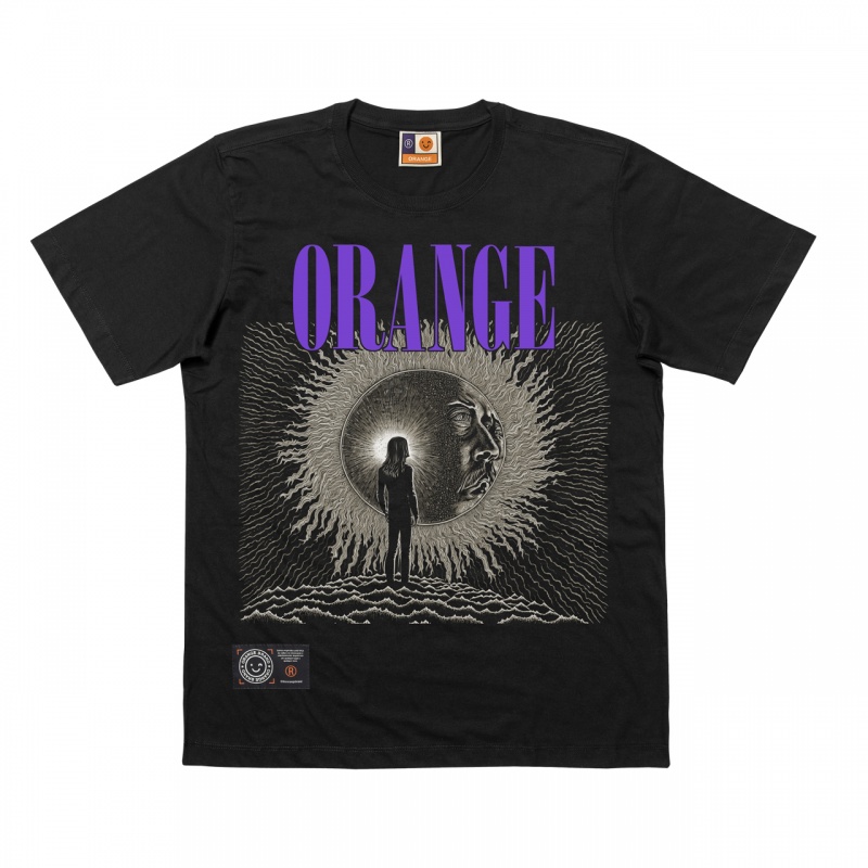 Camiseta Orange Preto