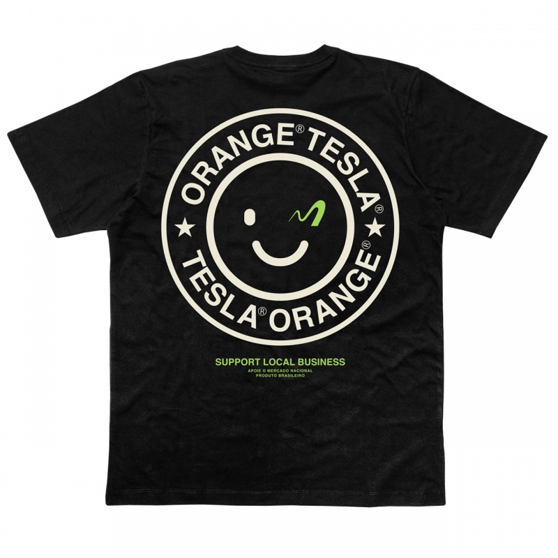 Camiseta Orange x Tesla Preto