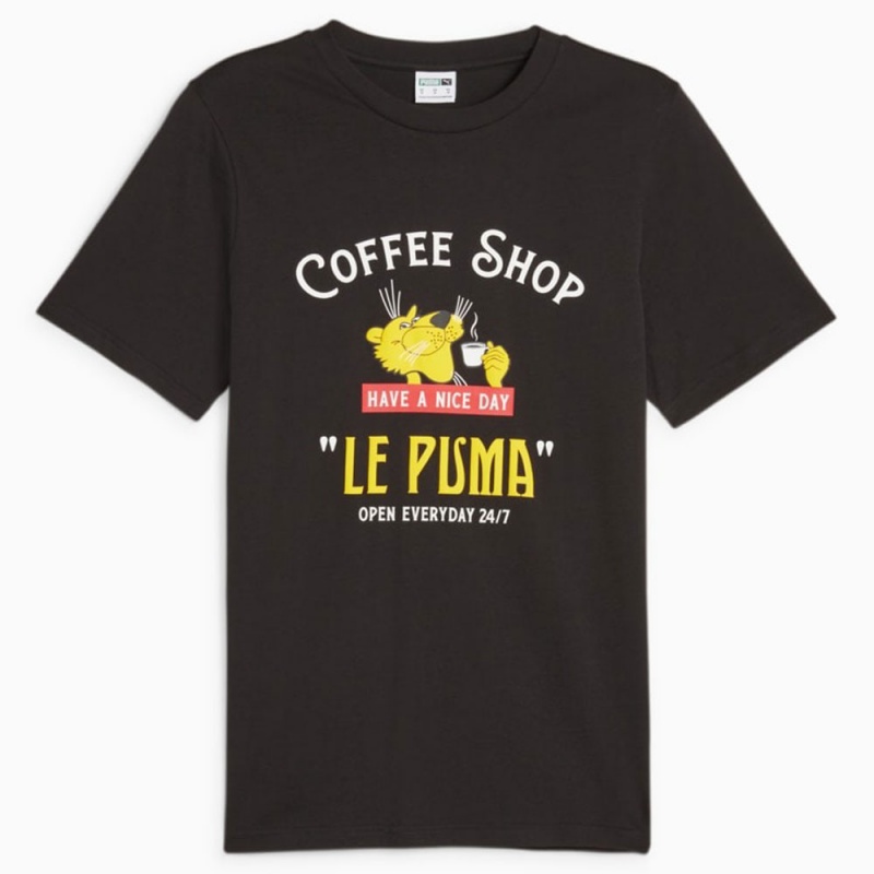 Camiseta Puma Graphics Le Preto