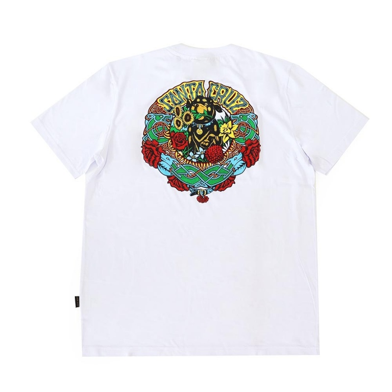 Camiseta Santa Cruz Dressen Mash Branco