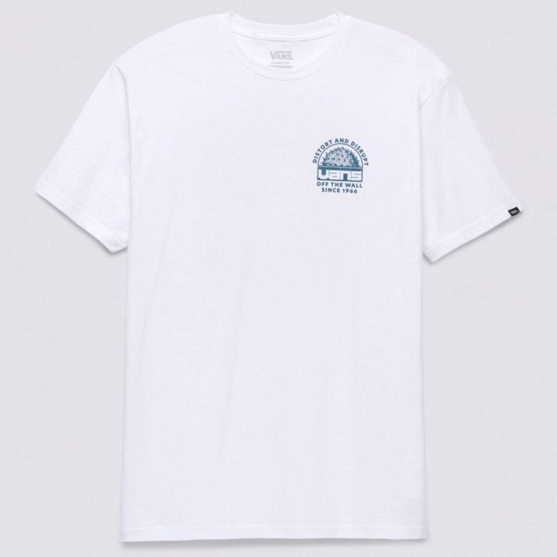 Camiseta Vans Distort And Disrupt Branco