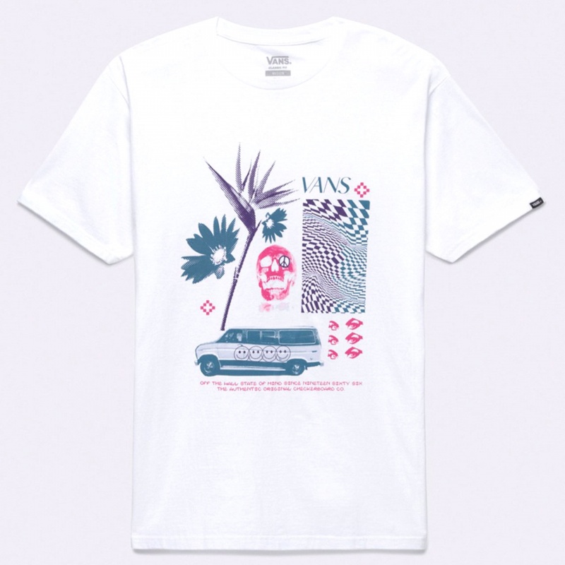 Camiseta Vans Warped Vacation Branco