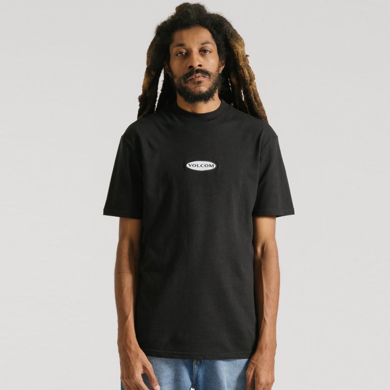 Camiseta Volcom Ringer Time Preto