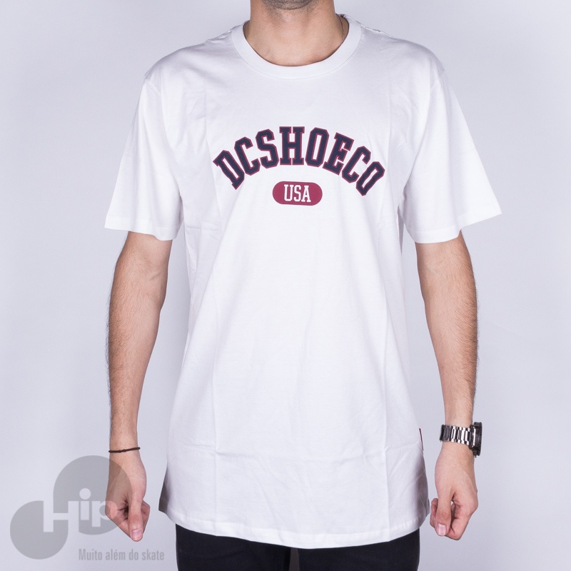 Camiseta Dc Shoes Arch Branca