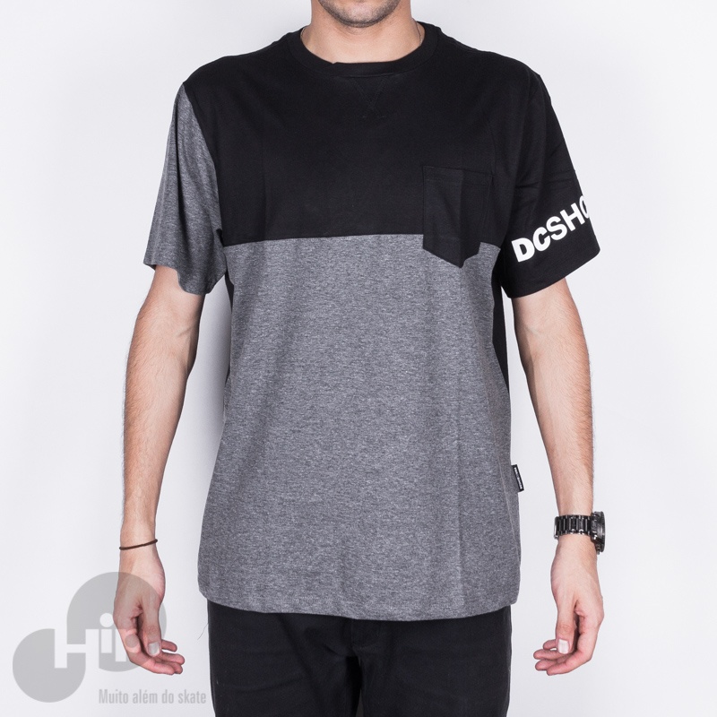 Camiseta Dc Shoes Clewiston Cinza Escuro