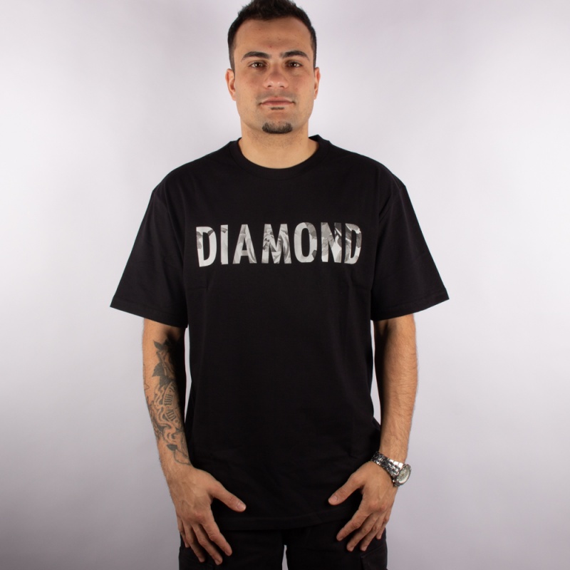 Camiseta Diamond Dead Roses Preto